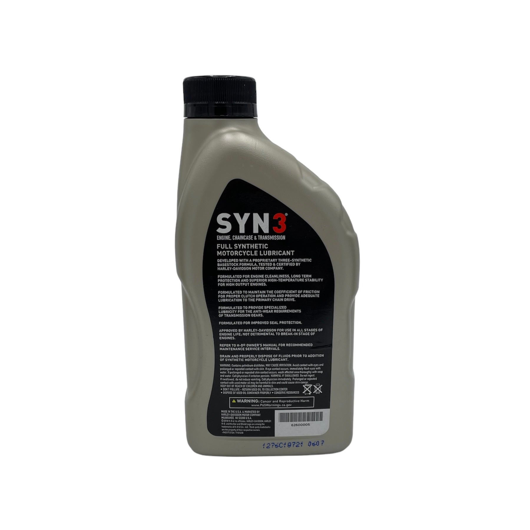 62600005 - SYN3, 1-QT, BTL / ハーレー純正 シンセティック3